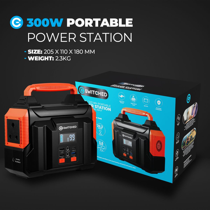 Switched 300W Portable Power Station