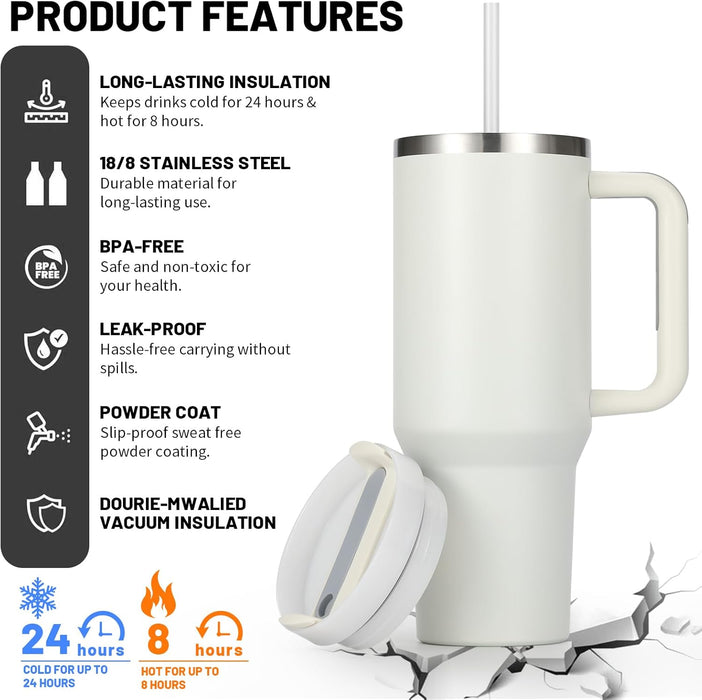 1200ml Tumbler with Straw