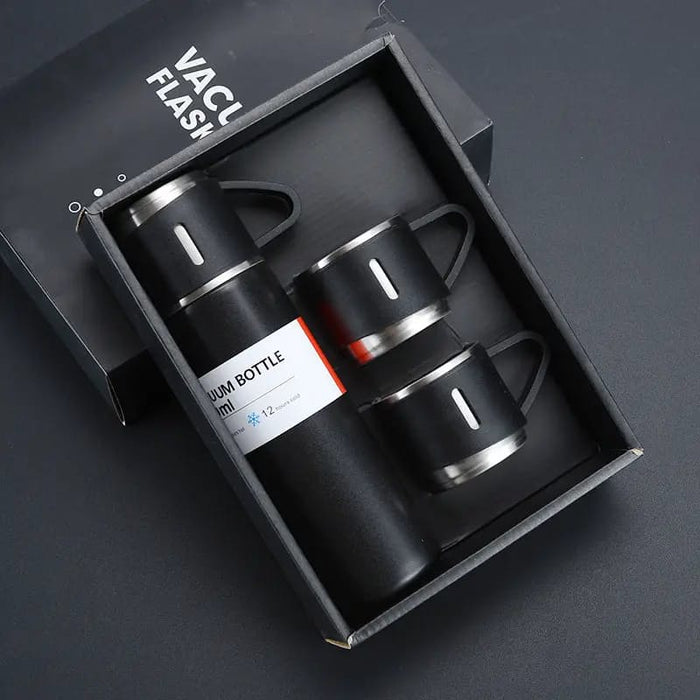 3 Piece Flask & Cup Sets