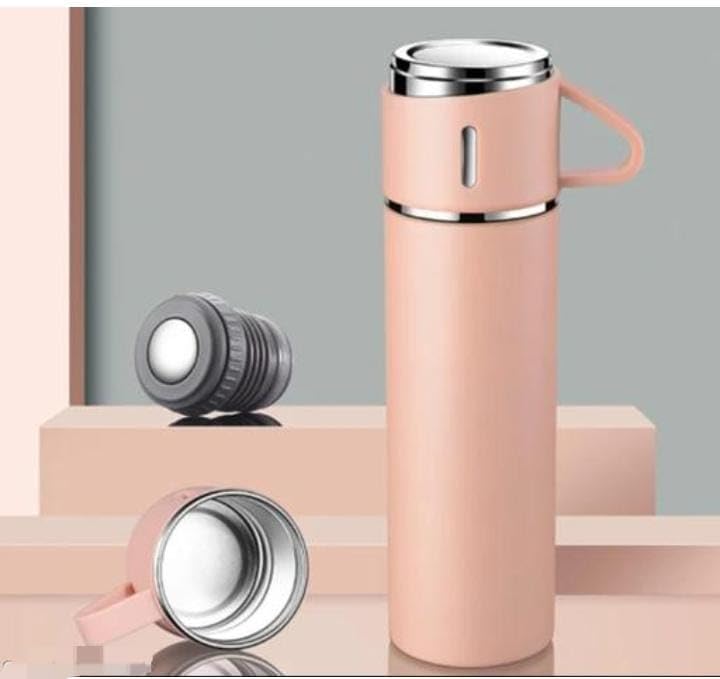 3 Piece Vacuum Insulated Thermal Flask & Cup Sets