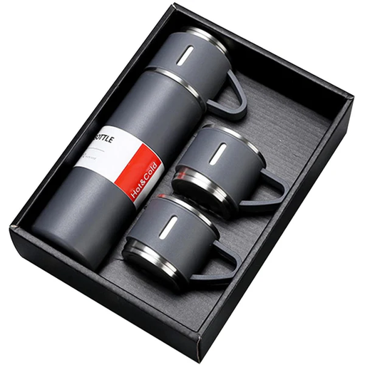 3 Piece Flask & Cup Sets