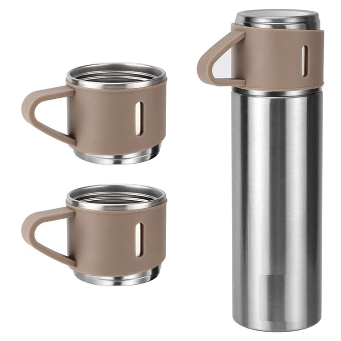 Stainless Steel Thermo Vacuum Insulated Flask Set