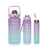 Set of 3 gradient water bottles