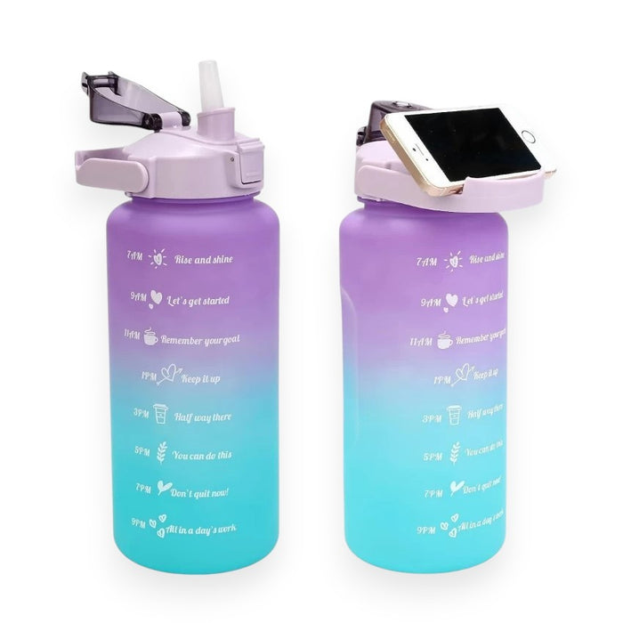 Set of 3 gradient water bottles