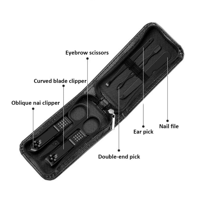 6 Piece Manicure Pouch