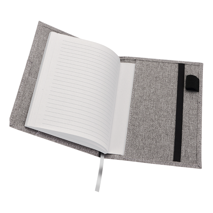 A5 Melange Notebook With Front Pocket