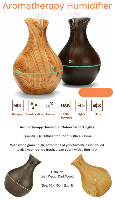 Aromatherapy Humidifier with LED Lights