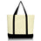 Two Tone Beach Cotton Tote Bag