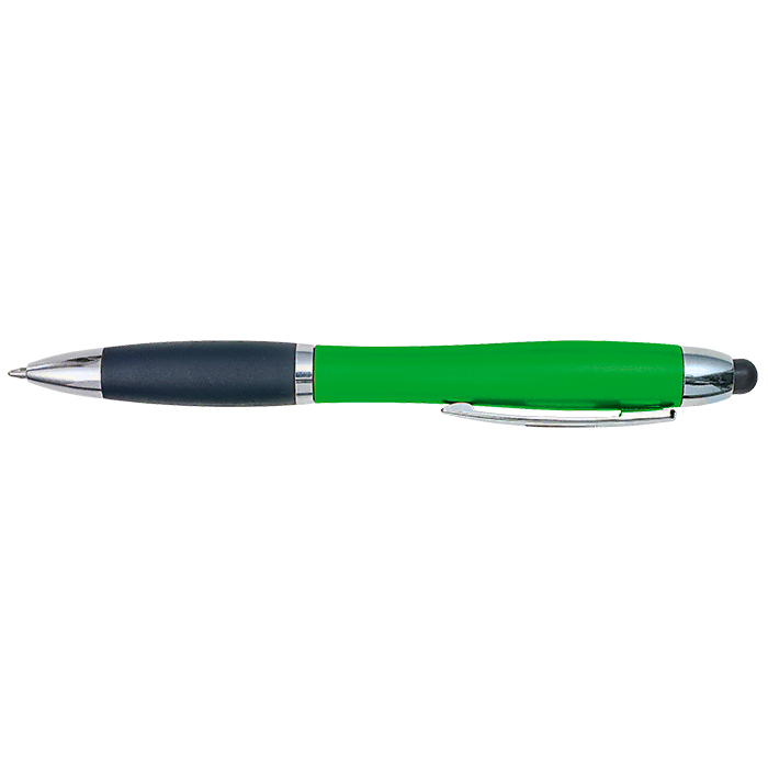 Curved Design Logo Light Up Ballpoint Pen