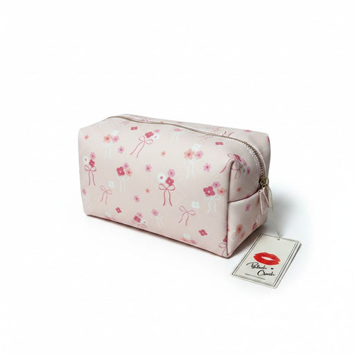 Bow Pink Make Up Bag