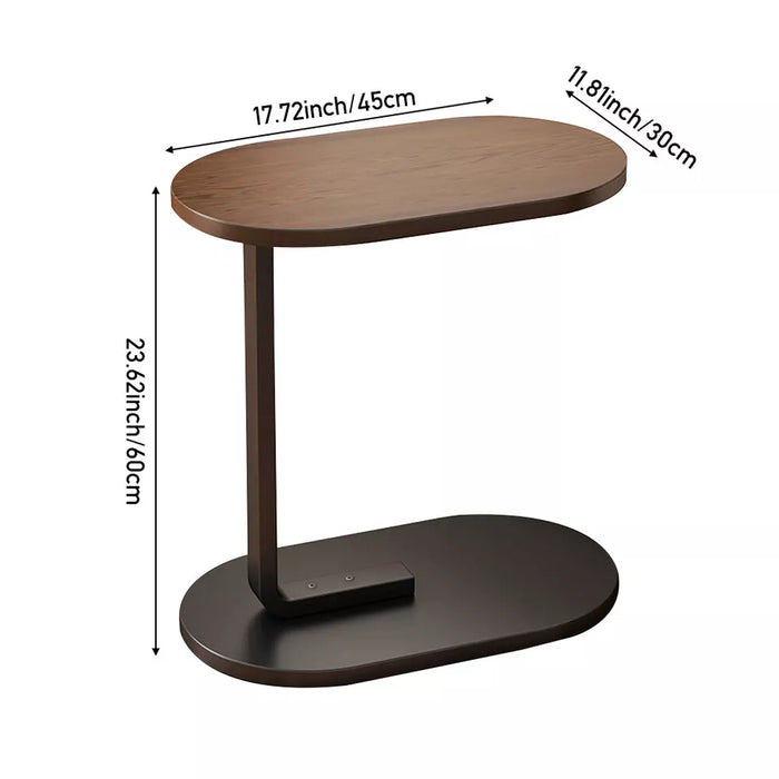 C-Shaped Side End Table
