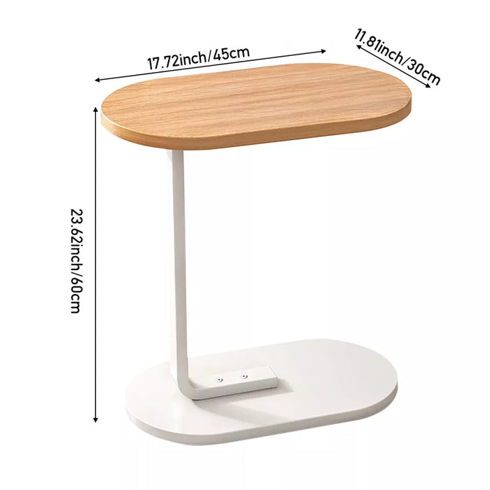 C-Shaped Side End Table