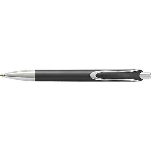 Coloured Barrel Ballpoint Pen with Silver Tip and Clip