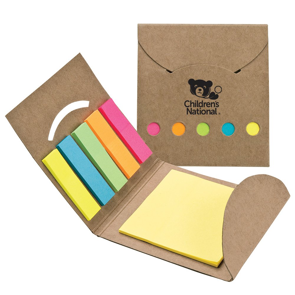 Recycled Note Pad & Sticky Flag Set