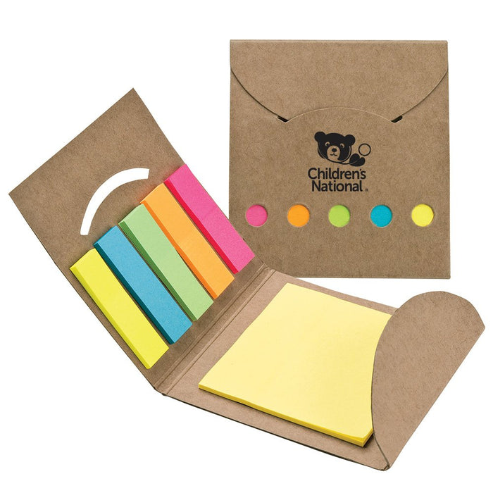 Recycled Note Pad & Sticky Flag Set