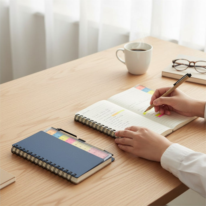 Eco Sticky Flag & Ruler Notebook