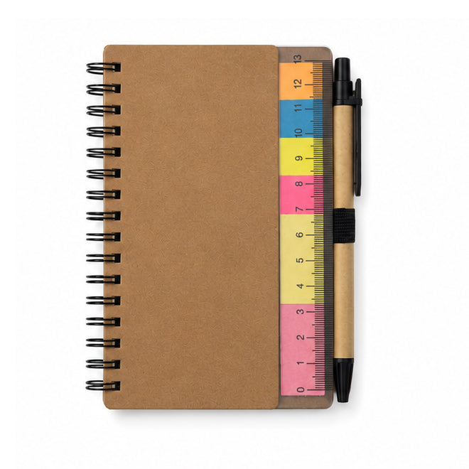 Eco Sticky Flag & Ruler Notebook