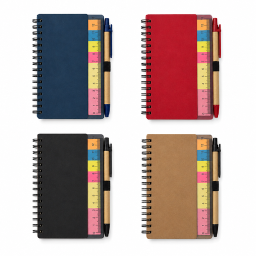 Eco Sticky Flag & Ruler Notebook