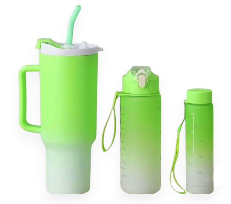 3 pieces Plastic Gradient Cup Set Cup Set