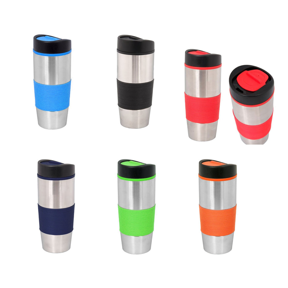 Grip & Go Steel & Plastic Double Wall Tumbler