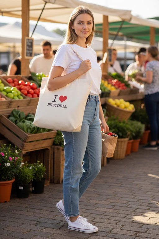 I love my City Cotton Tote Bags