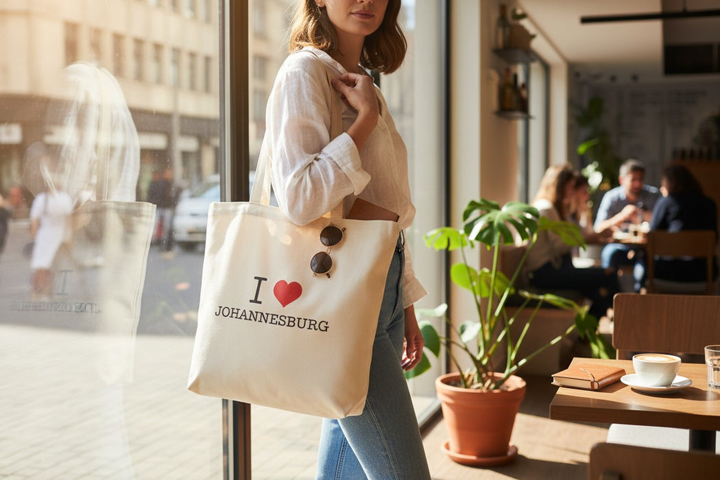 I love my City Cotton Tote Bags