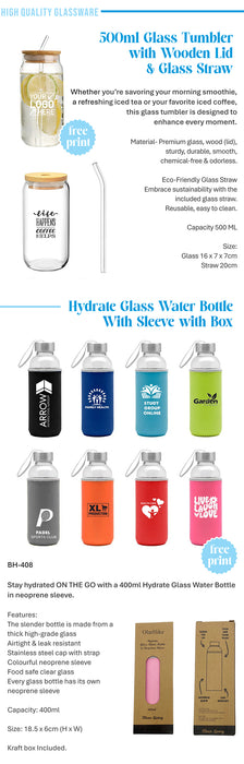High Qualty Glass Bottles & Tumblers