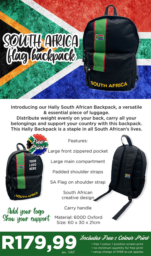 South African Flag Backpack