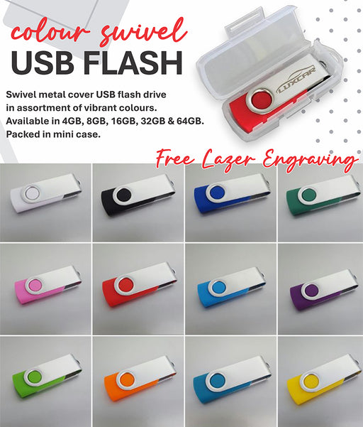 Colour Swivel USB Flash Drive