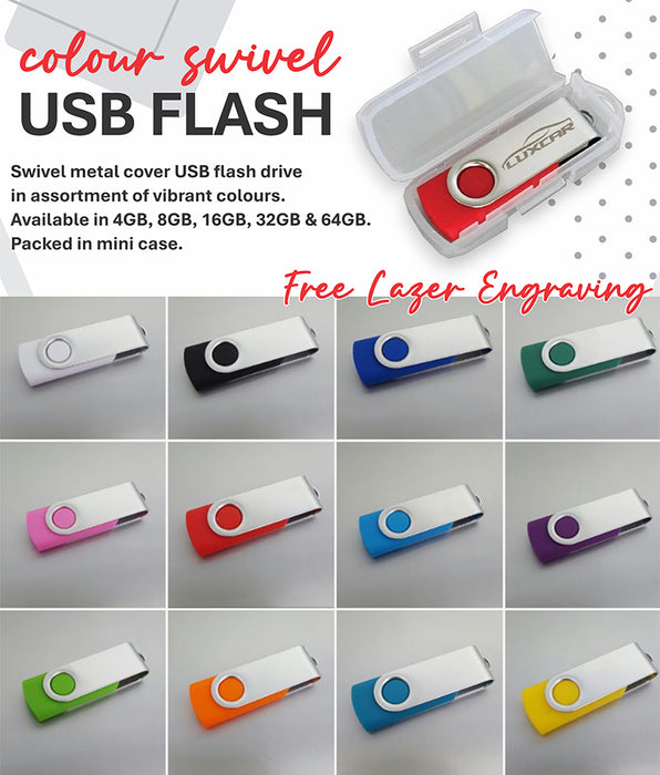 Colour Swivel USB Flash Drive