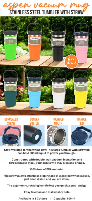 Aspen 600ml Insulated Tumbler