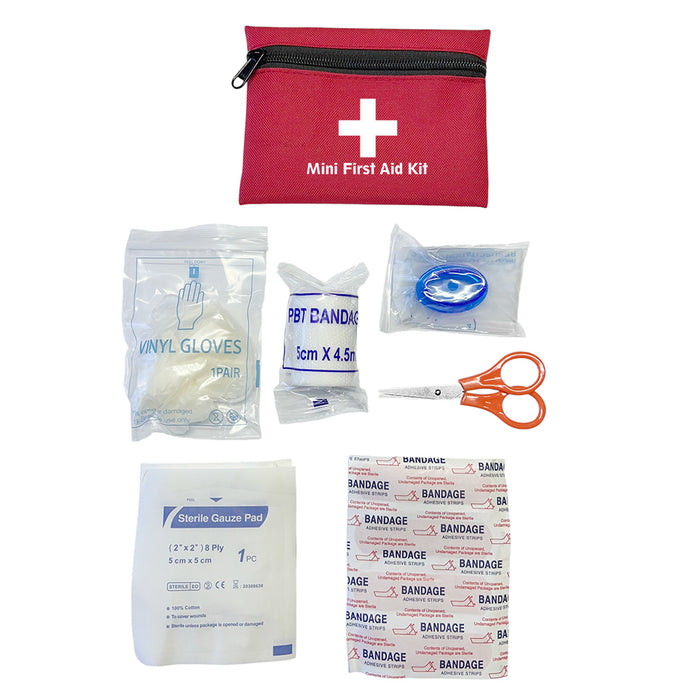 Mini First Aid Kit In Zip Pouch