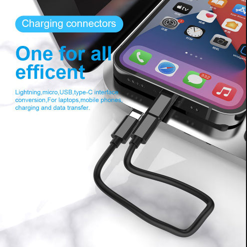 Multifunctional Portable 6 in 1 Fast Charging USB Data Cable Set