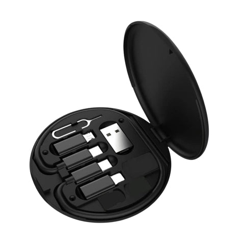 Multifunctional Portable 6 in 1 Fast Charging USB Data Cable Set