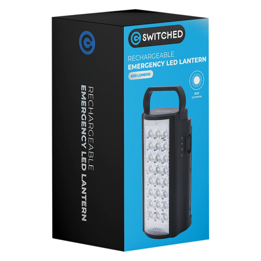Switched Rechargeable LED Lantern with USB - 800 Lumen