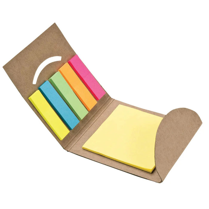 Recycled Note Pad & Sticky Flag Set