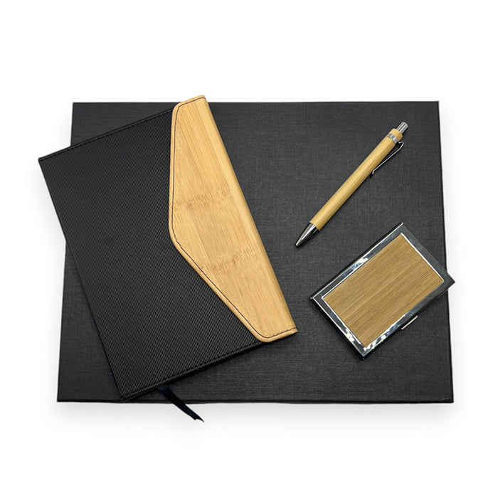 Sleek Notebook, Card Holder & Pen Set