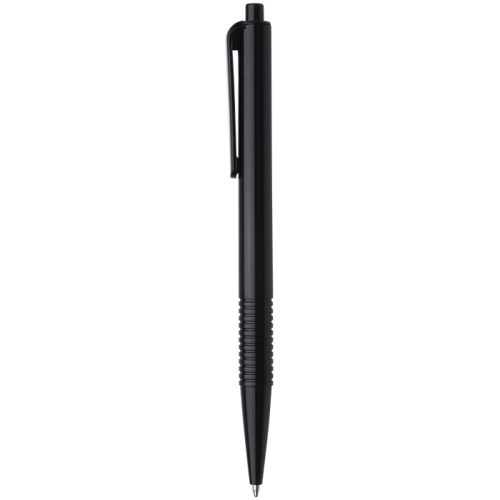 Solid Colour Ribbed Grip Ballpoint Pen