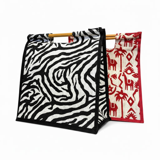 Wooden Handle Jute Bag