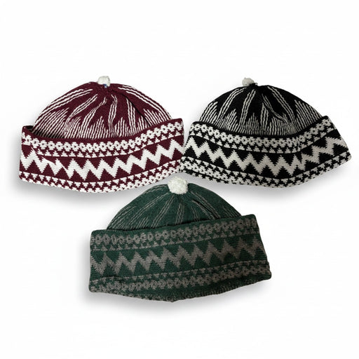 Zigzag Pattern Beanie