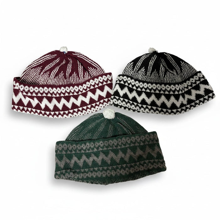 Zigzag Pattern Beanie