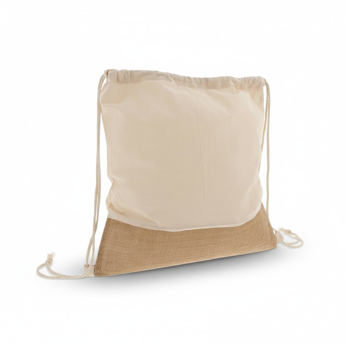 Cotton Jute Drawstring Bag