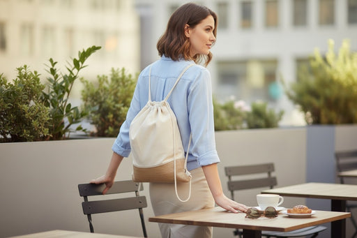 Cotton Jute Drawstring Bag