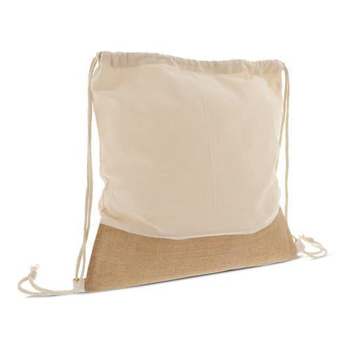 Cotton Jute Drawstring Bag