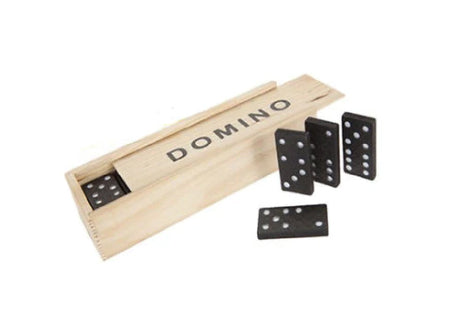 Dominoes Set in Wooden Box