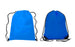 Blue Polyester Drawstring Bags