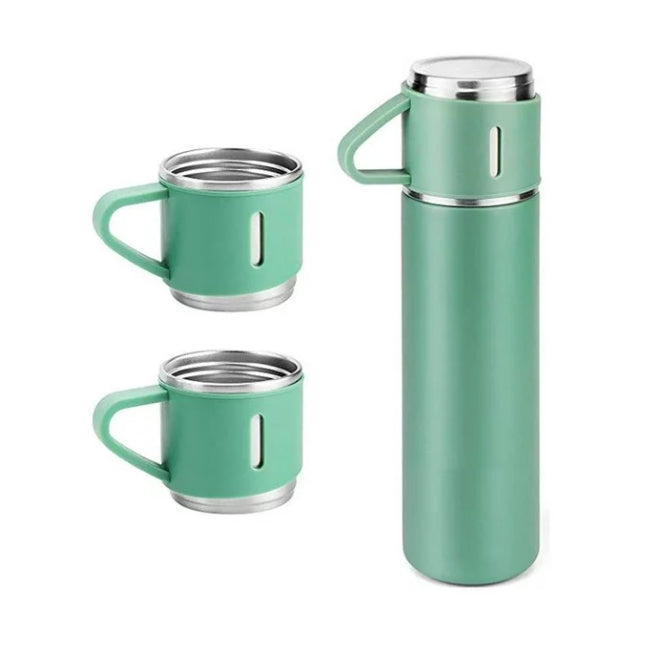 Stainless Steel Thermo Vacuum Insulated Flask Set