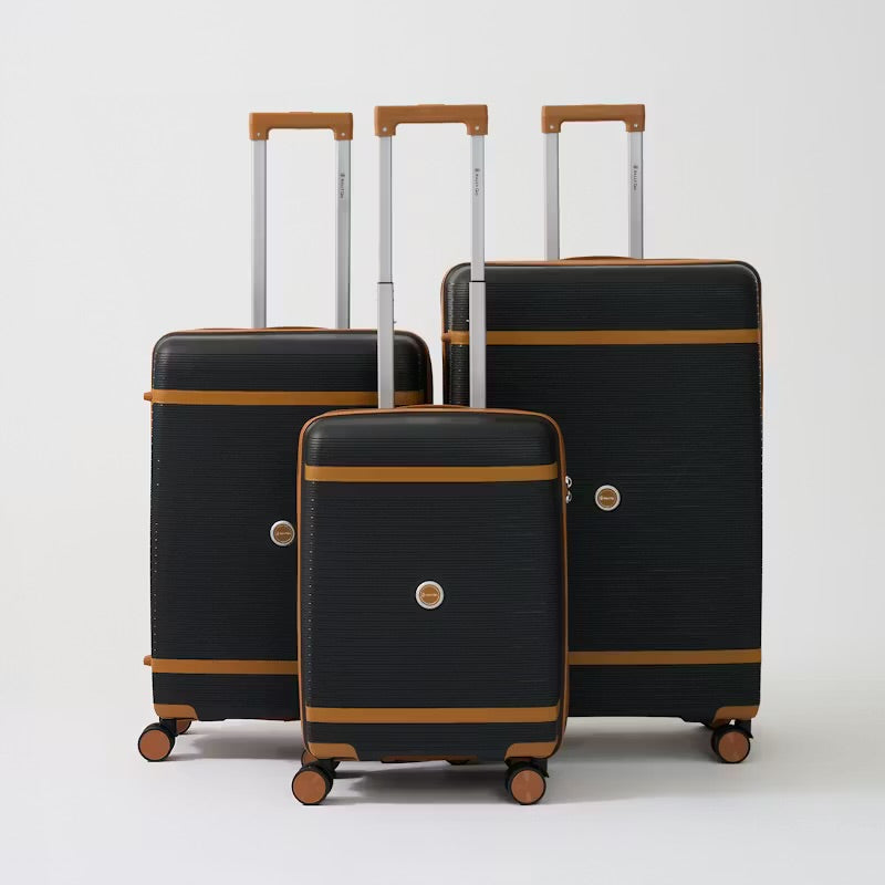 Hally Go Two Tone 3 Piece Luggage Set