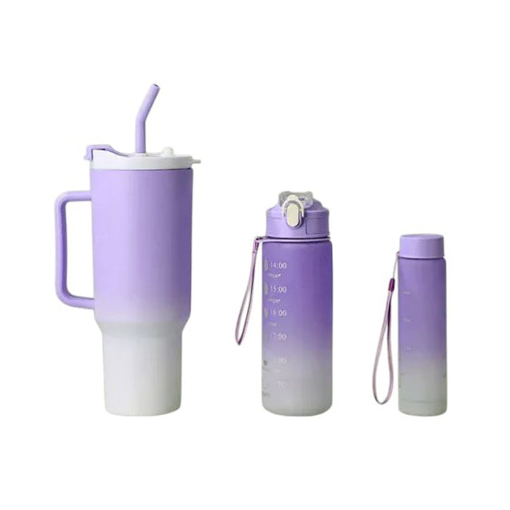 3 pieces Plastic Gradient Cup Set Cup Set