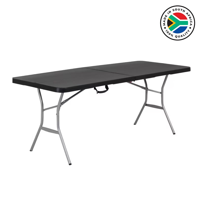 Black 1.8m Folding Table
